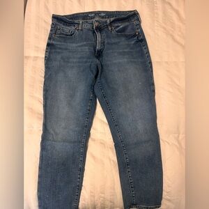 Old Navy women's OG Straight High Rise Blue Jeans